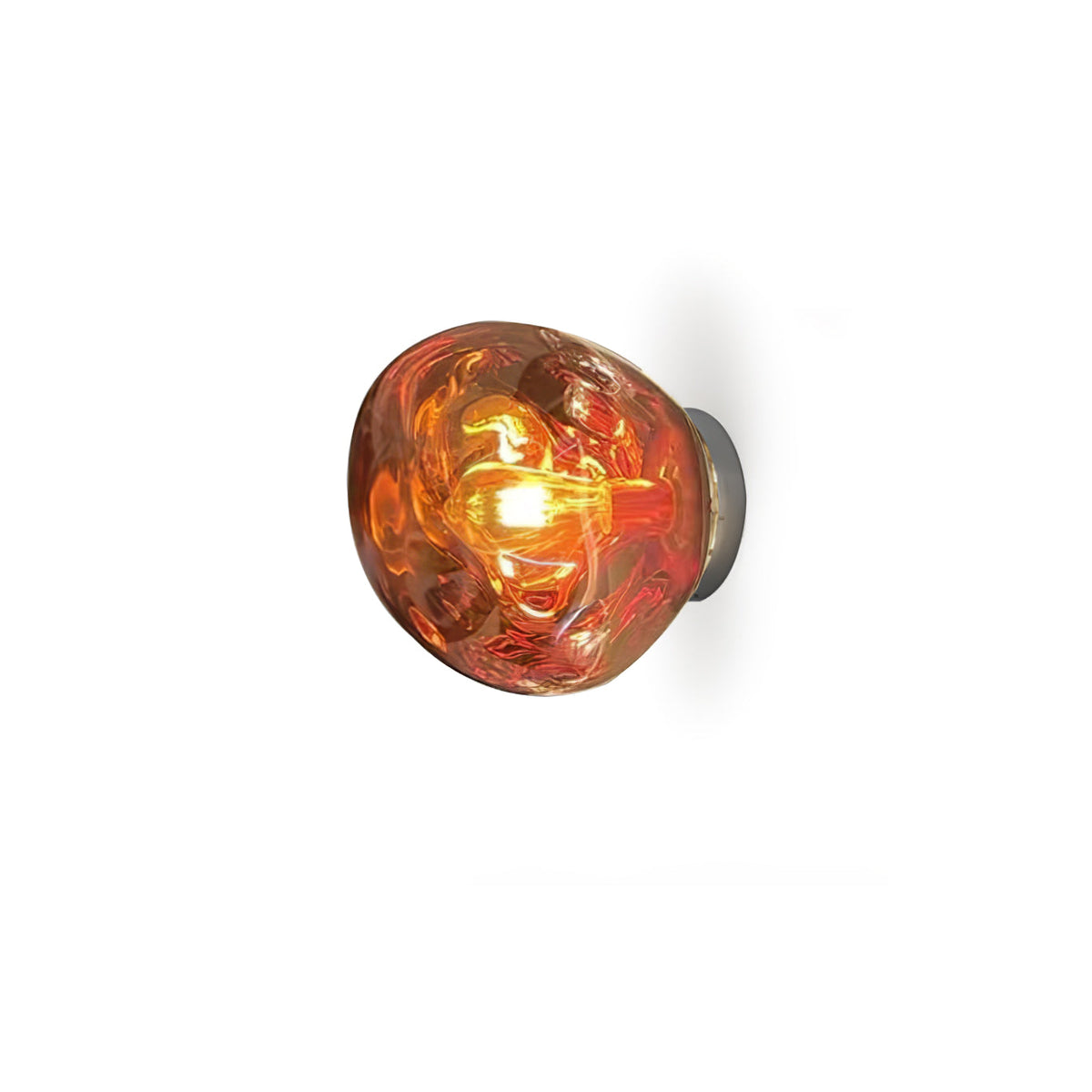 Leni Amber Glass Wall Lamp