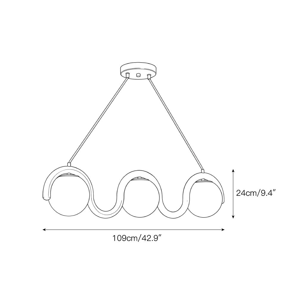 Elowis Linear Ball Pendant Lamp