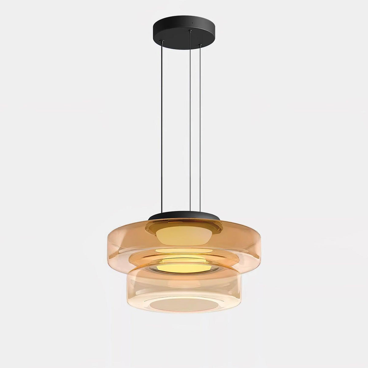 Lioralaine Pendant Lamp Glass Circles Multi-Level