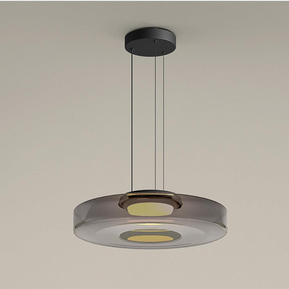 Lioralaine Pendant Lamp Glass Circles Multi-Level