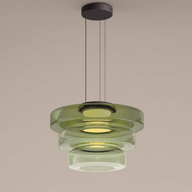 Lioralaine Pendant Lamp Glass Circles Multi-Level