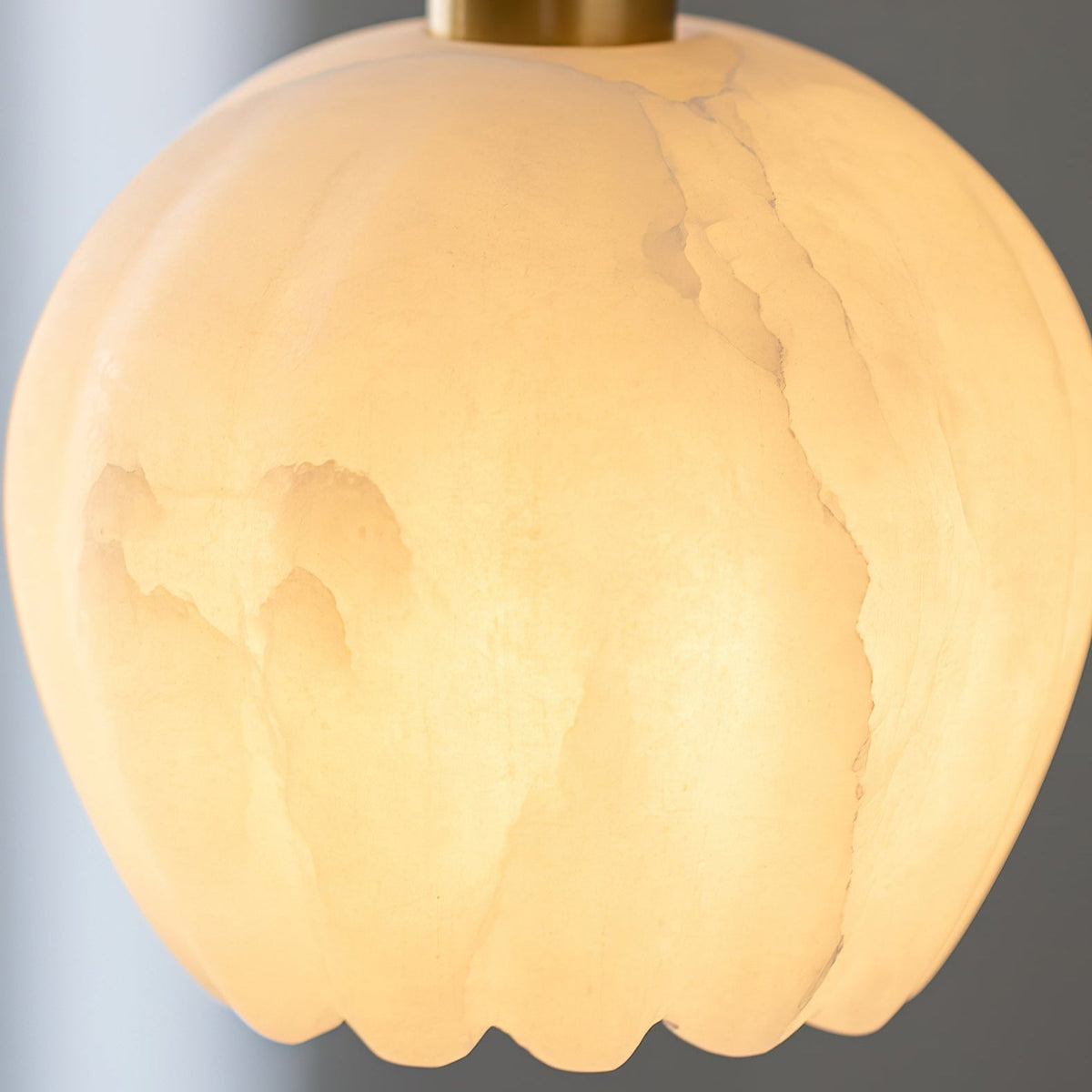 Topisor Pendant Light Flower-shaped Alabaster
