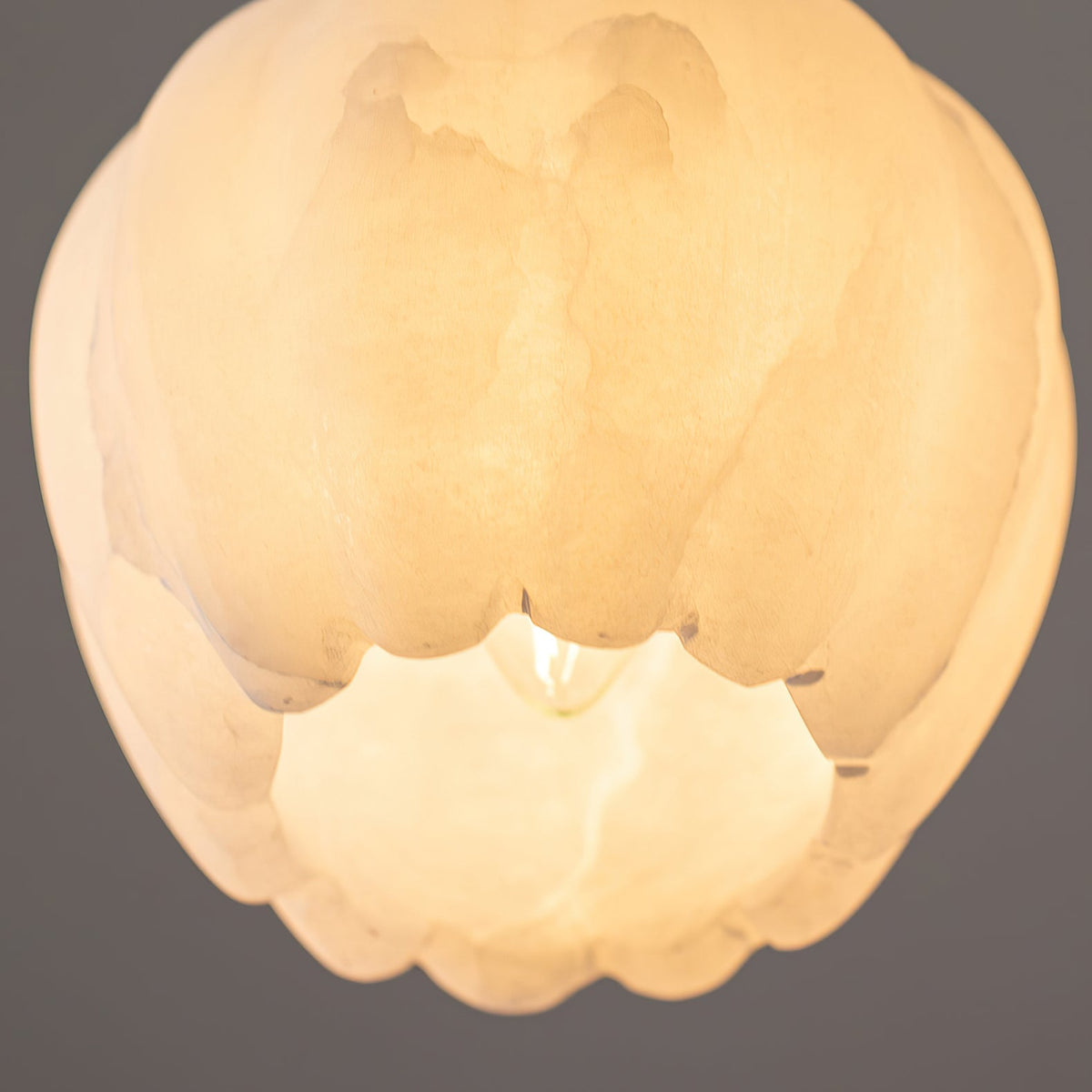 Topisor Pendant Light Flower-shaped Alabaster