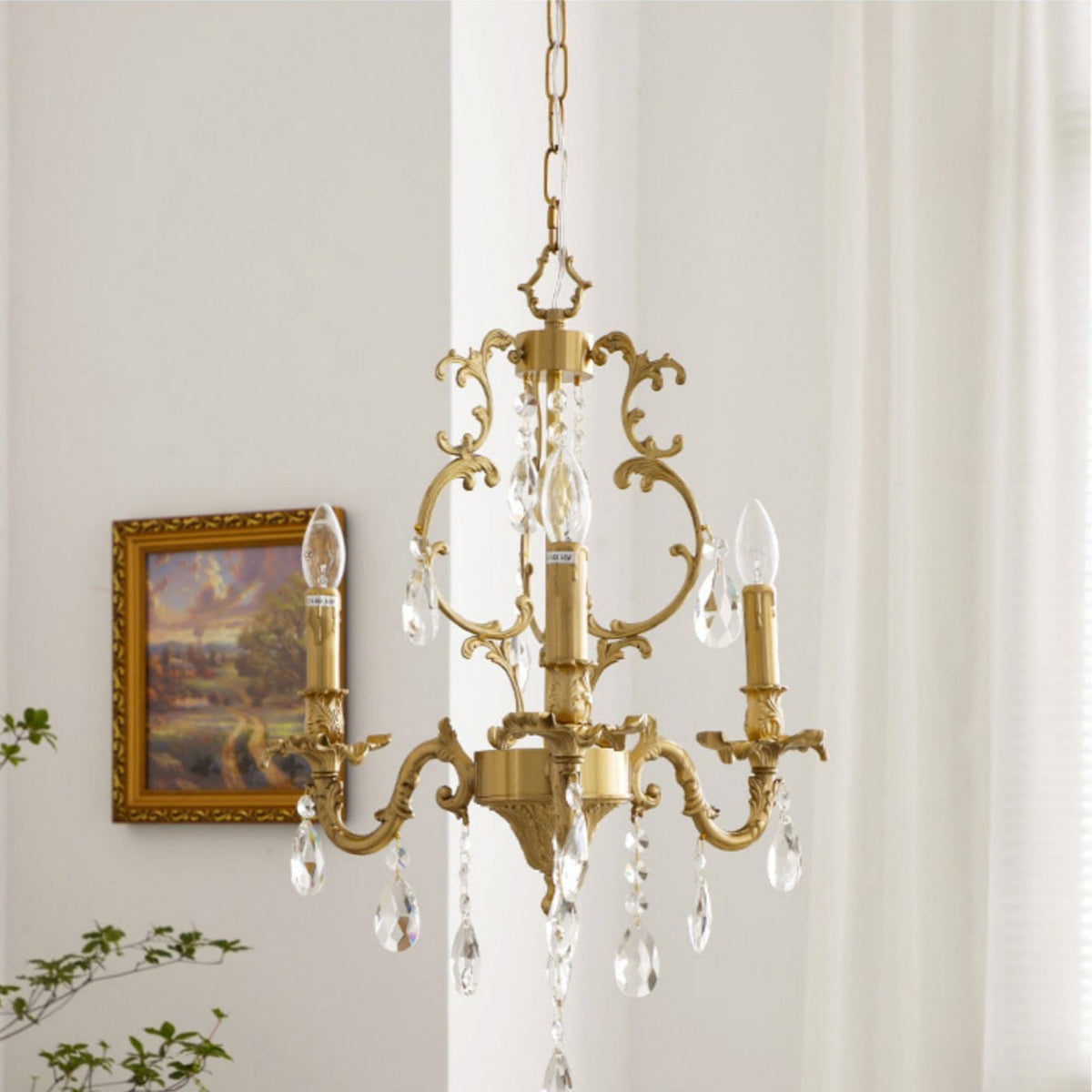 Foluves Chandeliers Luxurious Crystal