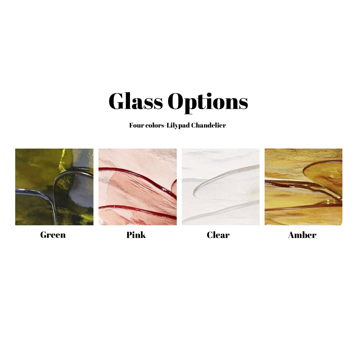 Resovon Chandelier Glass Contemporary Leaf Layered