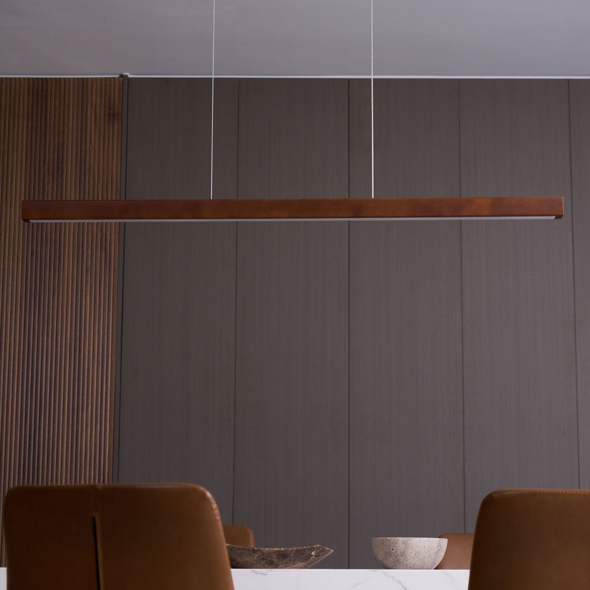 Calderwood Linear Wooden Pendant Light
