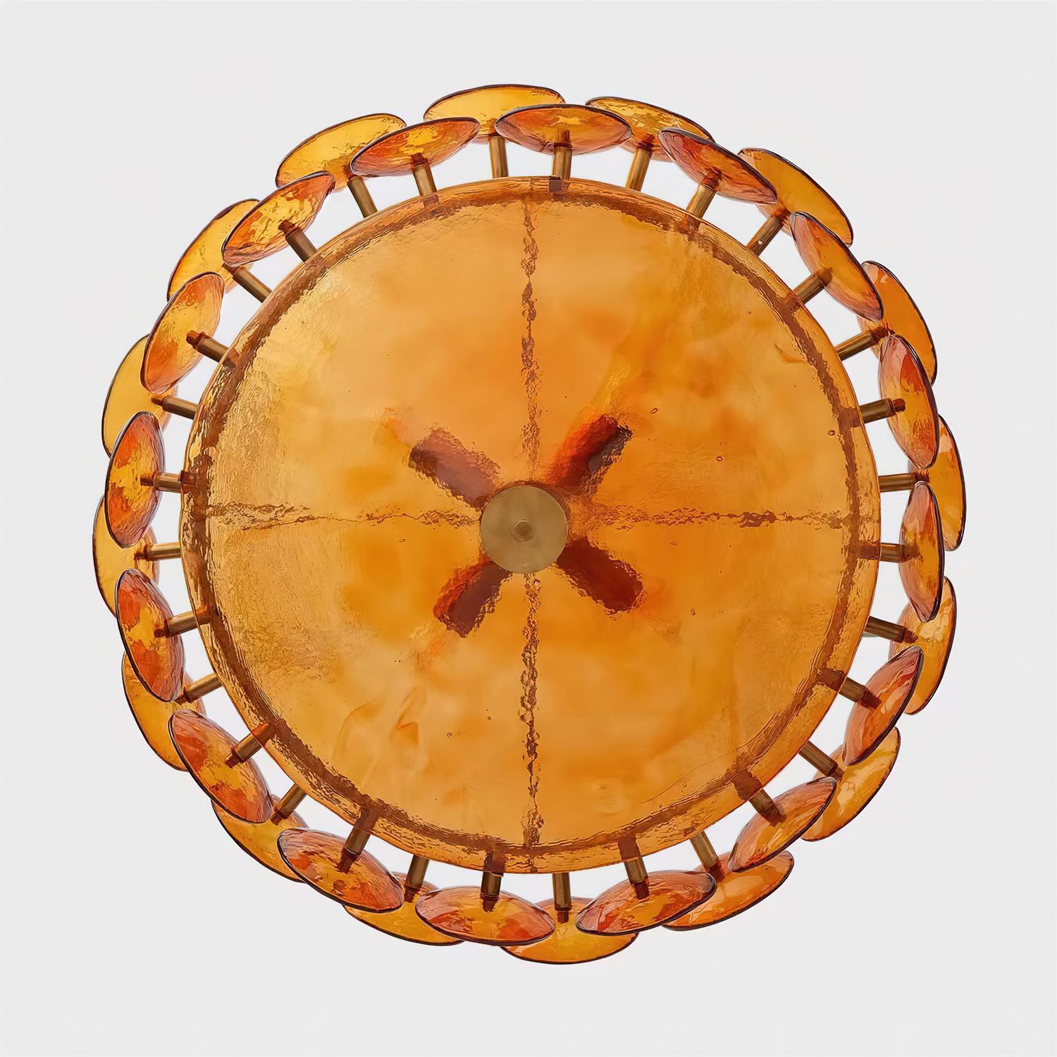 Ventilo Amber Glass Chandelier