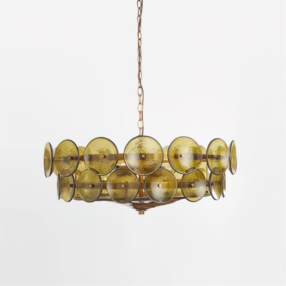 Ventilo Amber Glass Chandelier