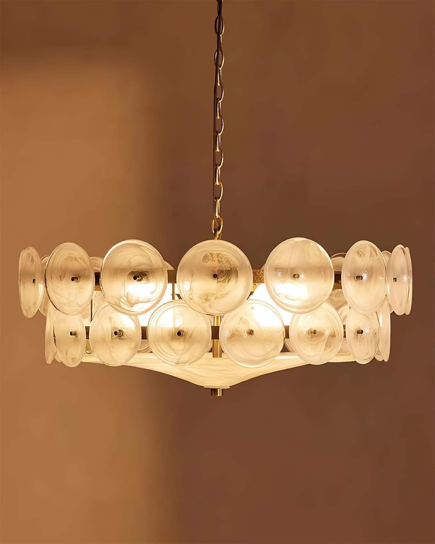 Ventilo Amber Glass Chandelier