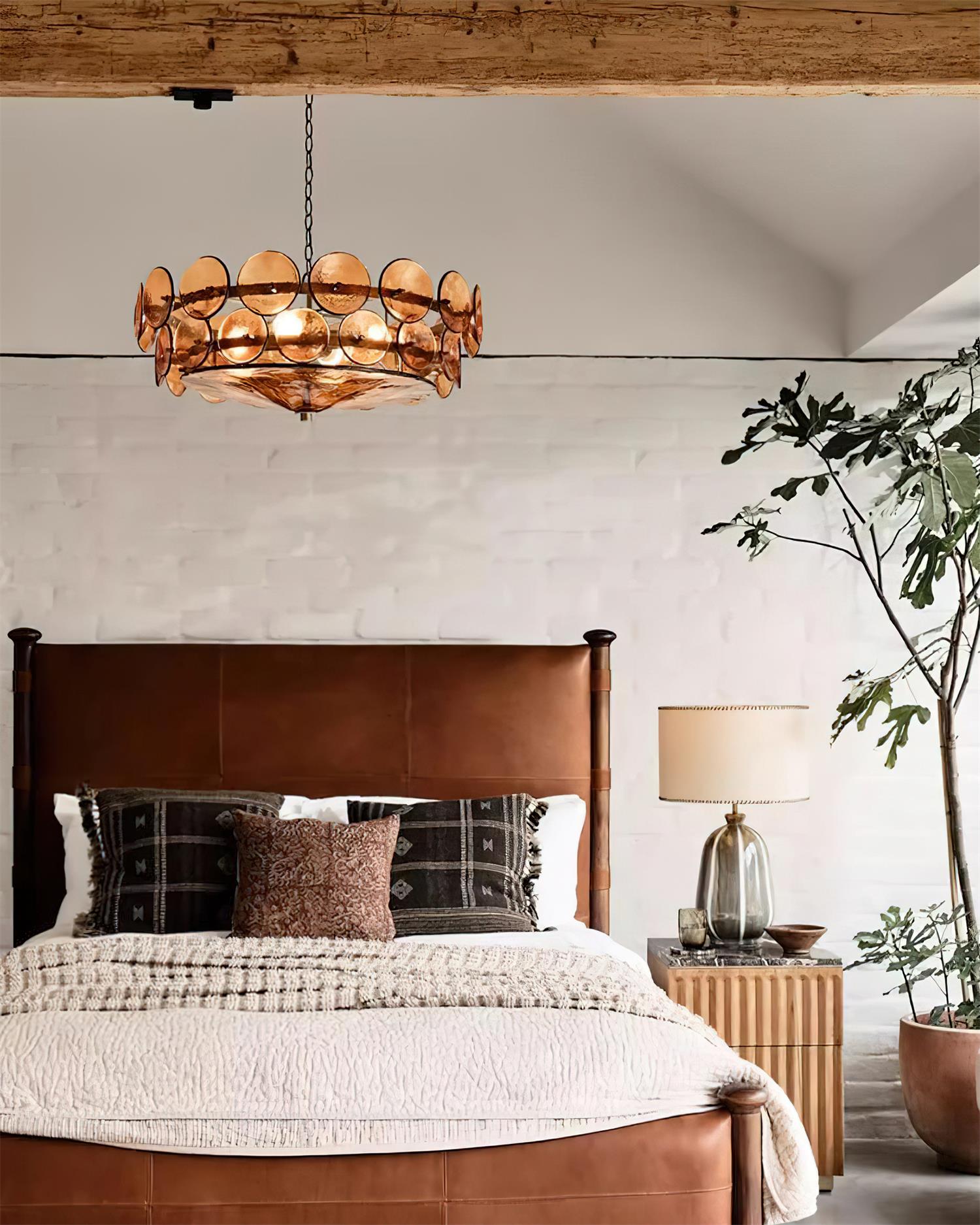 Ventilo Amber Glass Chandelier