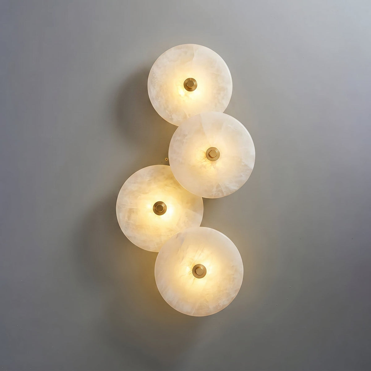 Lotus Alabaster Wall Sconce