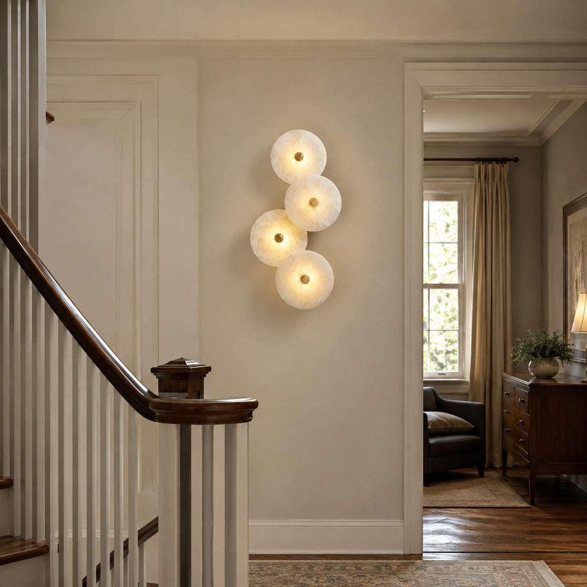 Lotus Alabaster Wall Sconce