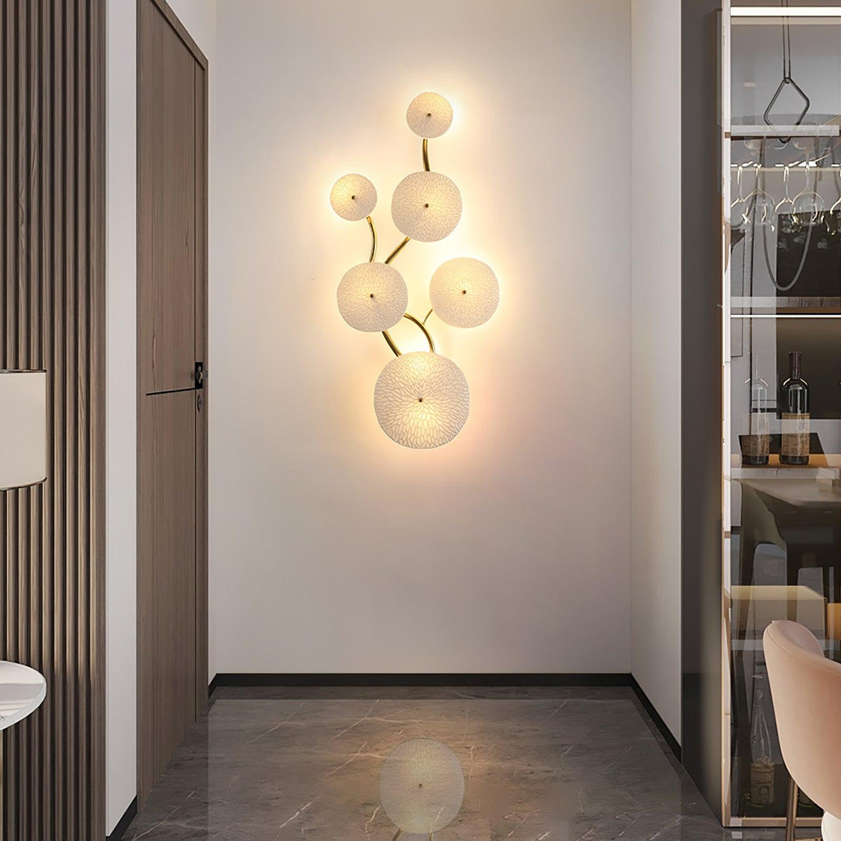 Jesse Elegance Nordic Art Petal Wall Lamp