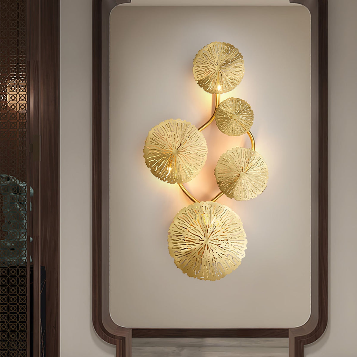 Nesipet Lotus Leaf Wall Sconce
