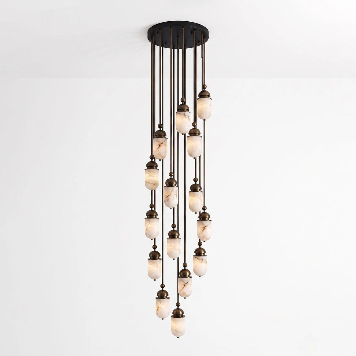 Whitcombe Alabaster Rod Pendant Lamp