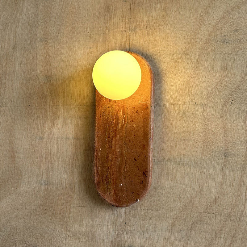 Katesis Oval Wall Lamp Marble
