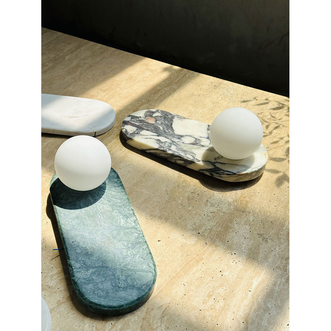 Katesis Oval Wall Lamp Marble