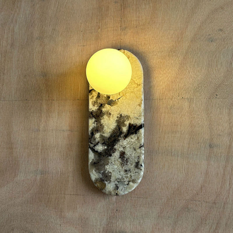 Katesis Oval Wall Lamp Marble