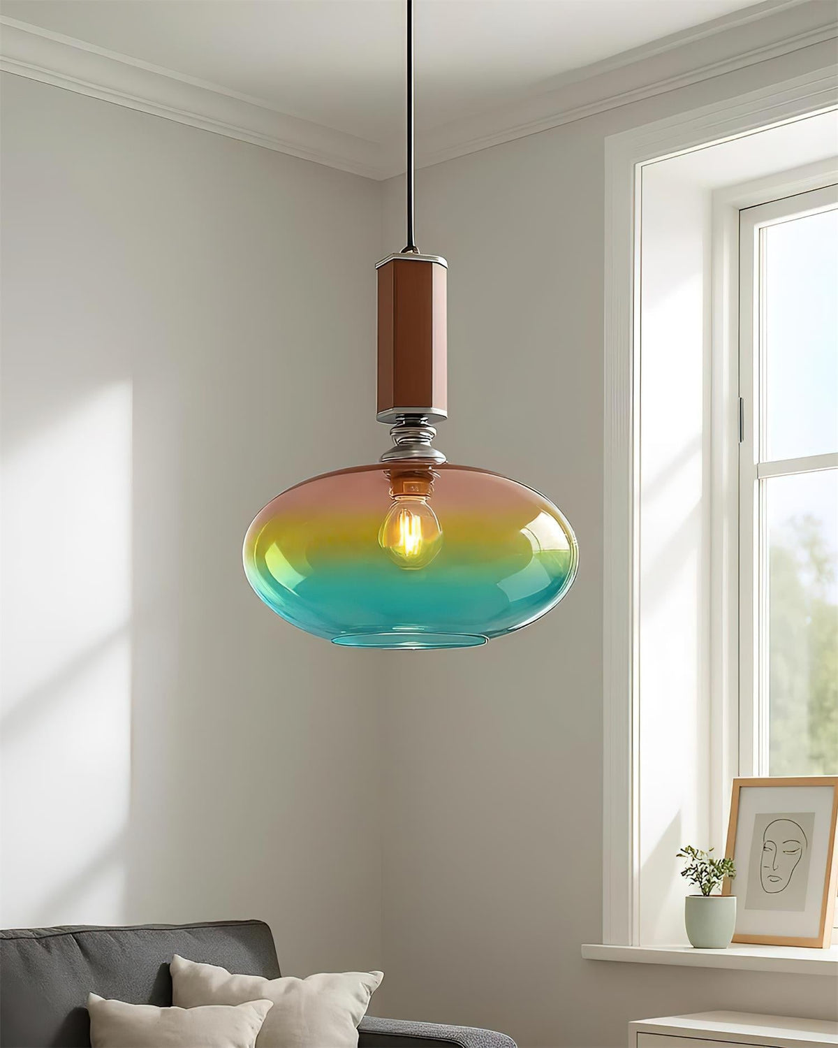 Lumia Pastel Gradient Glass Pendant Lamp