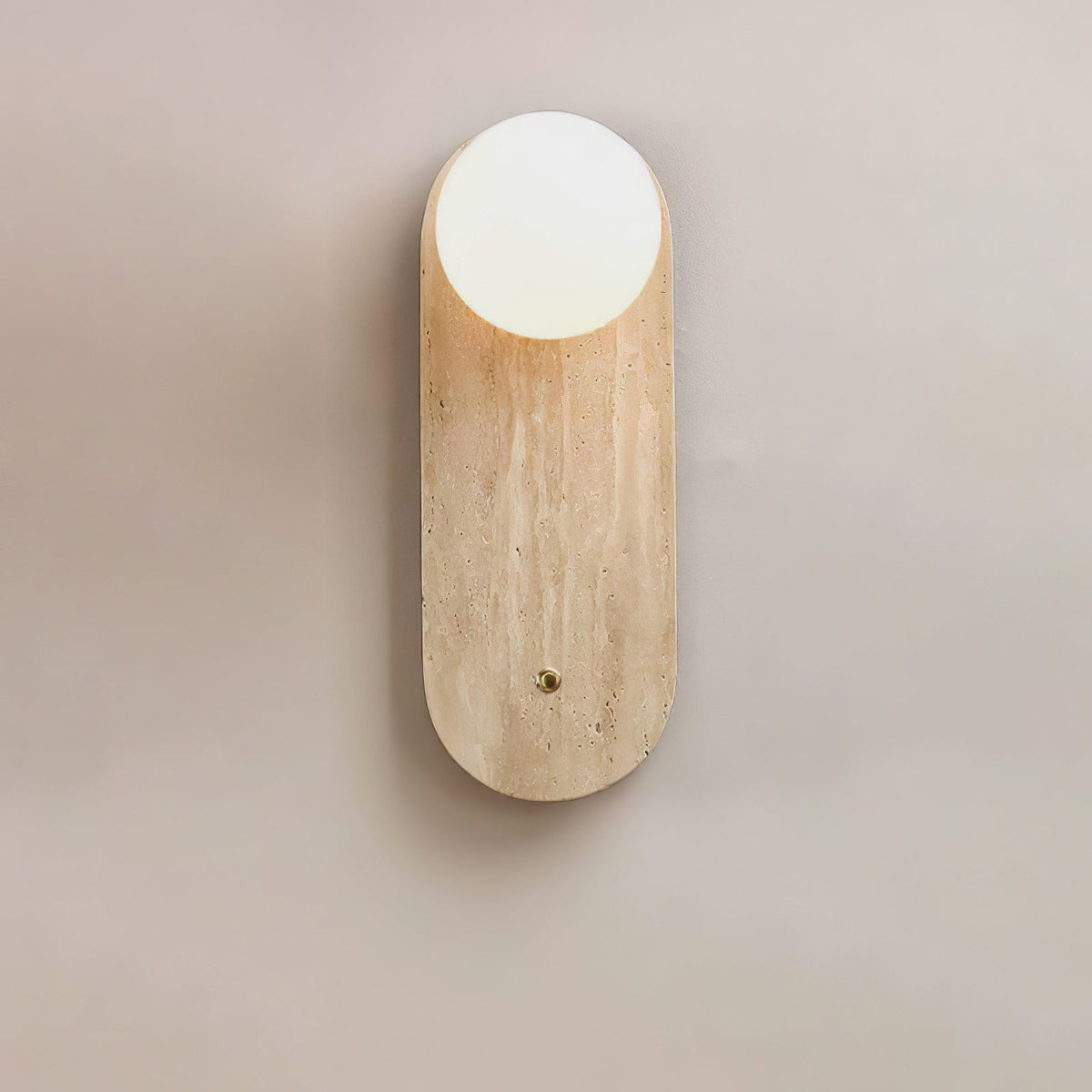 Aurevon Minimalist Travertine Wall Light