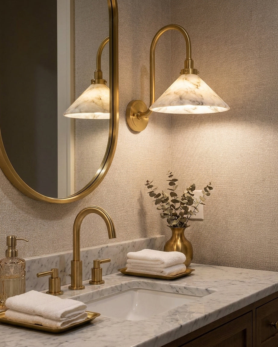Albanella Alabaster Wall Sconce