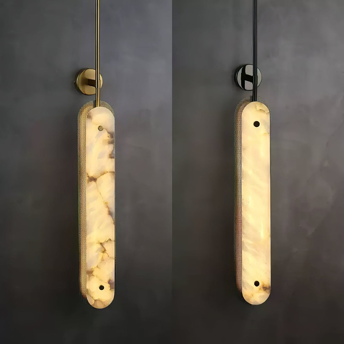 Ilaeir Vertical Alabaster Pendant Light