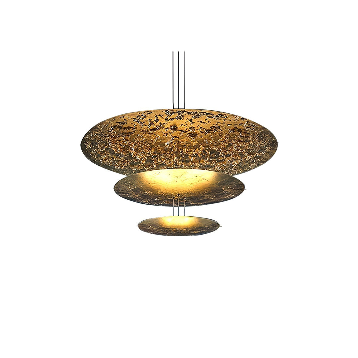Phelion Layered Gold Foil Pendant Light