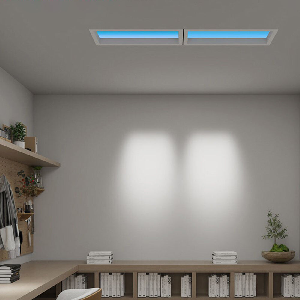 Rakugas Modern Remote Control Flush Mount Ceiling Light, Black