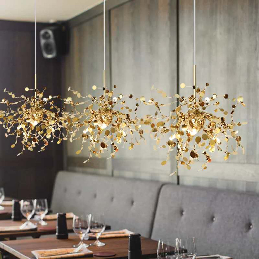 Tokumik Artsy Classy Cluster Fireworks Pendant Light, Stainless steel