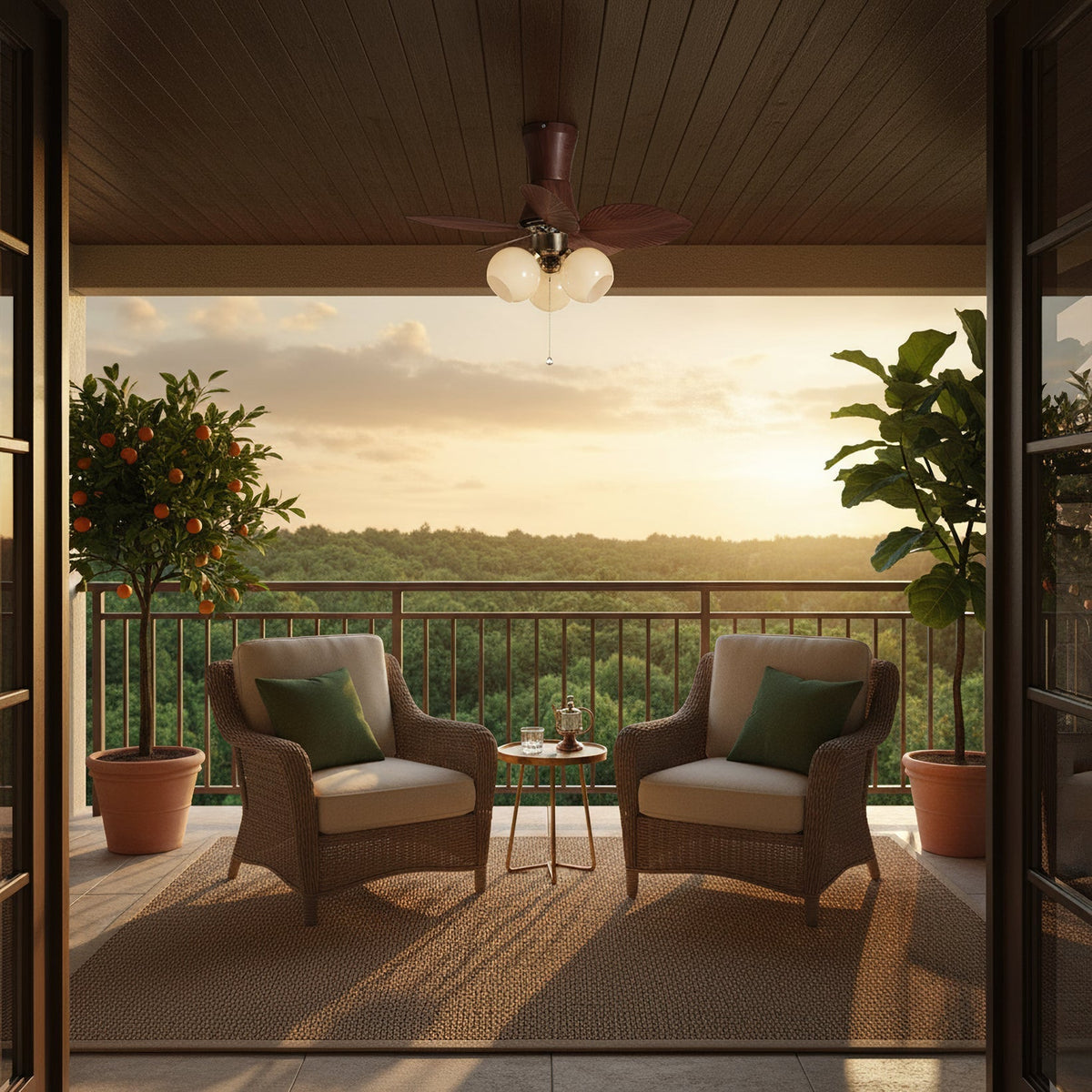 Malibu Ceiling Fan Light