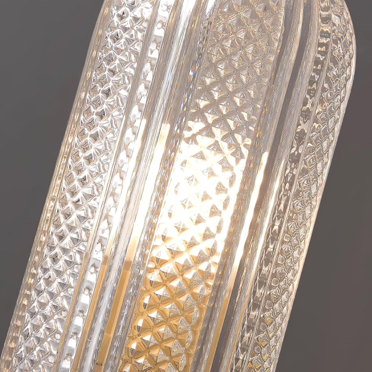 Eira Brass and Textured Glass Double Light Wall Sconce