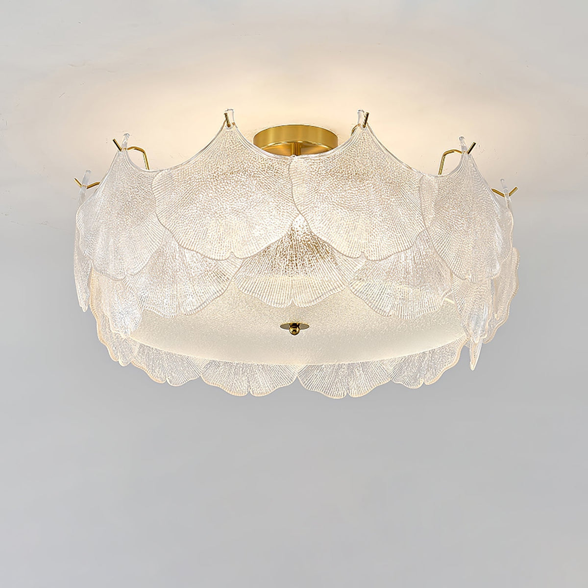 Quineth Maple Leaf Cluster Glass Ceiling Light