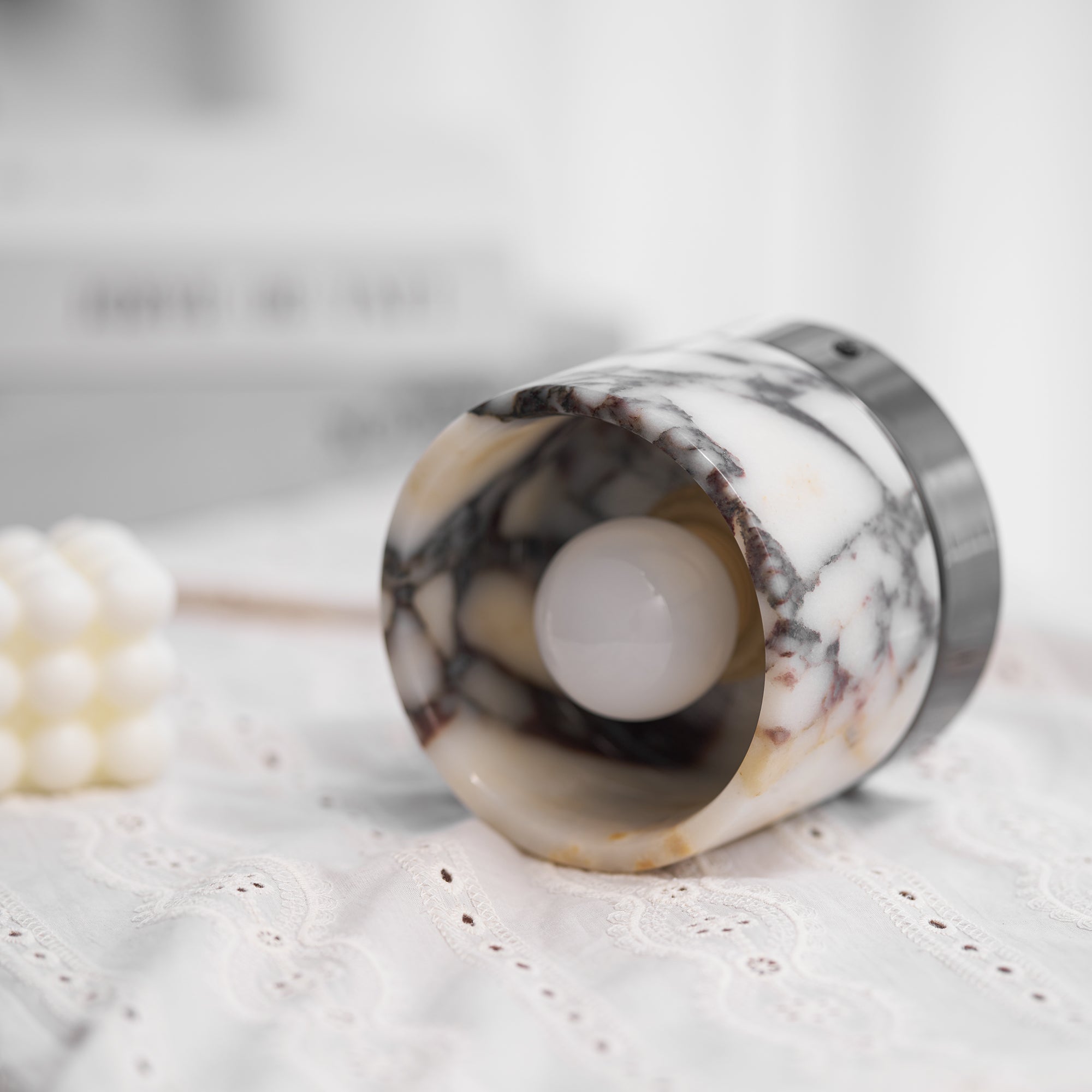 Ivinir Round Marble Ceiling Lamp