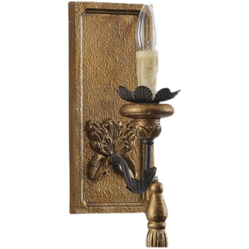 Lydorira Vintage Elegance Wood Wall Lamp