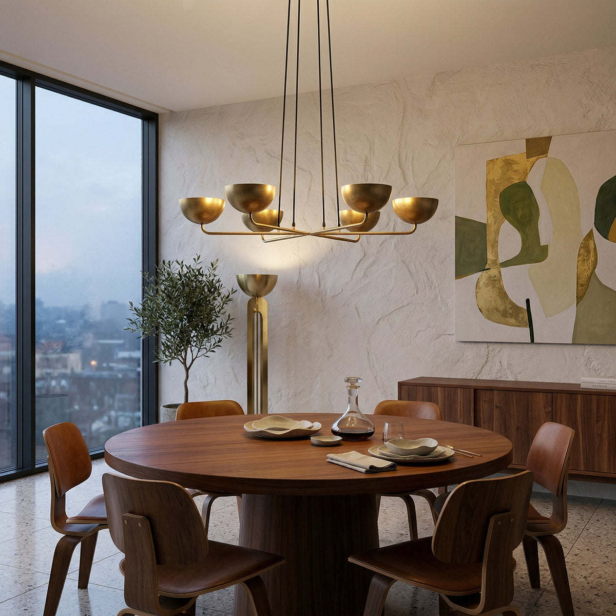 Axiom Brass Chandelier