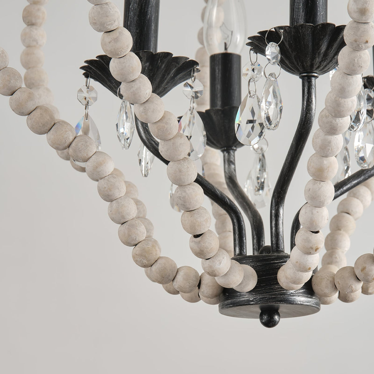 Elvorian Wood Crystal Chandelier