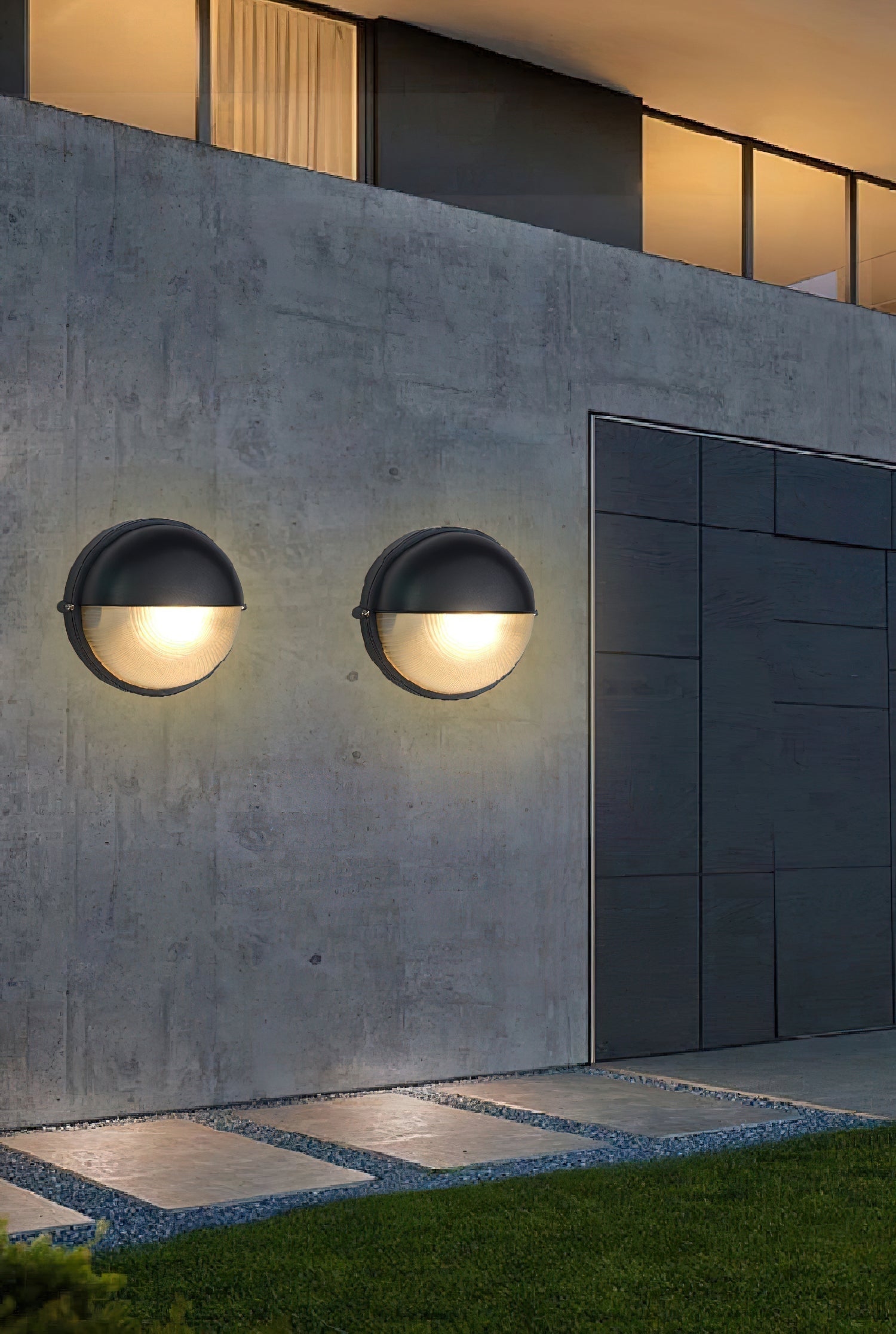 Olcarila Vintage Outdoor Glass Sconce Wall Lamp