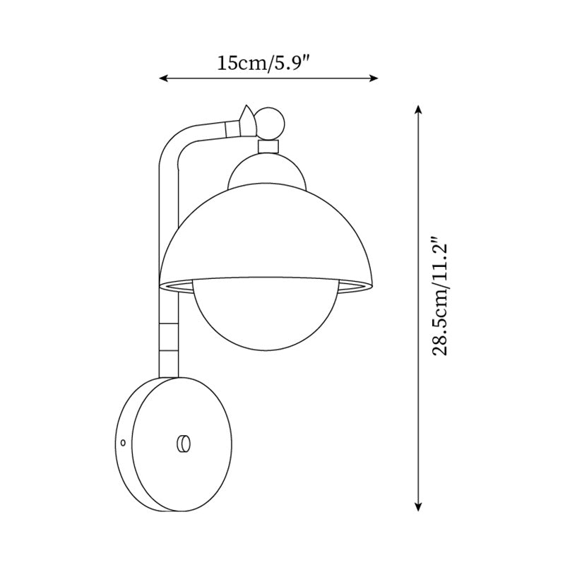 Tavalielle Wall Light Travertine White Opalescent Globe