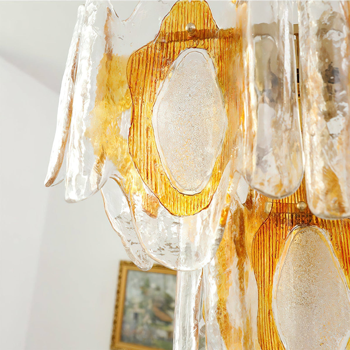 Liorueon Long Glass Chandelier