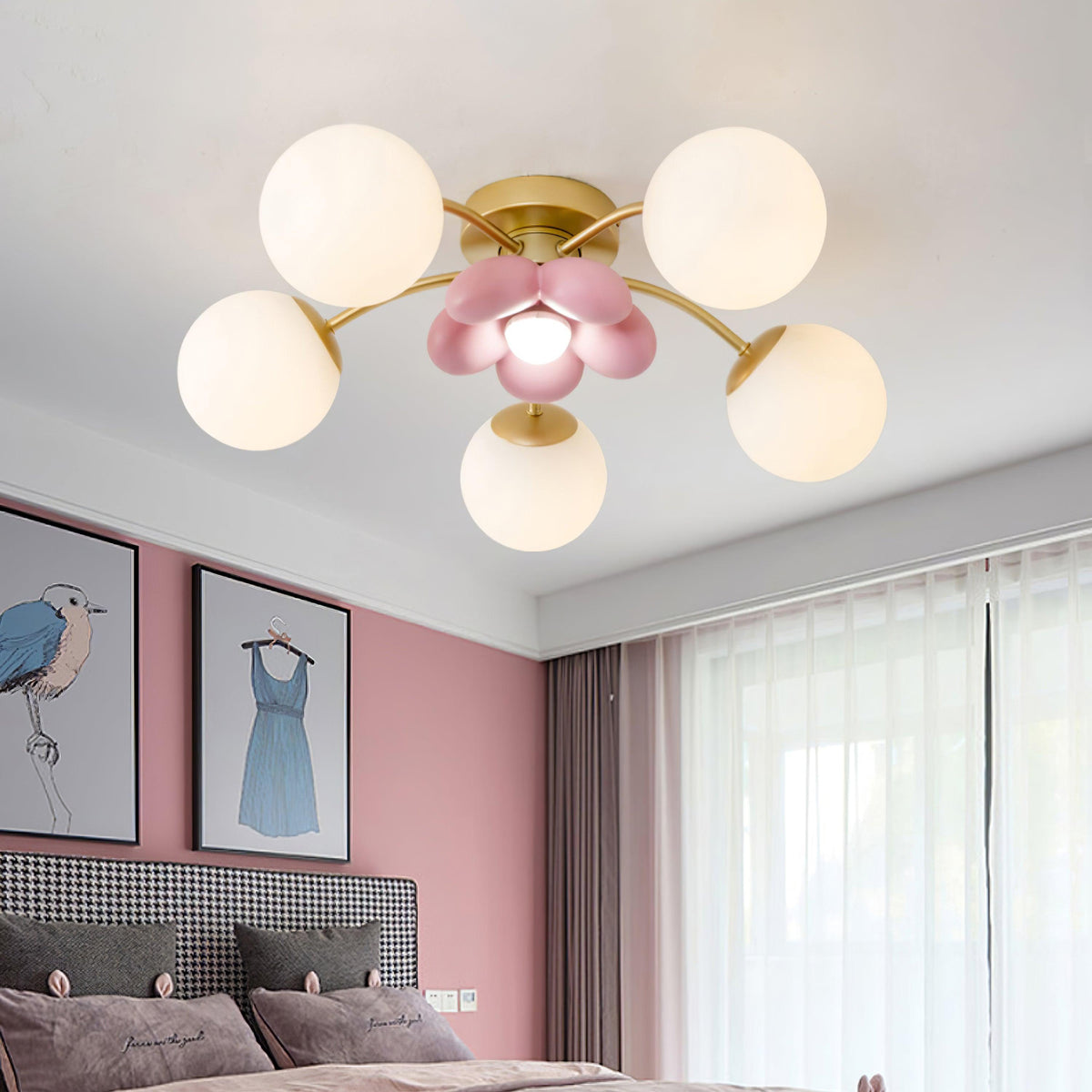 Nirox Pink Petal Ceiling Light