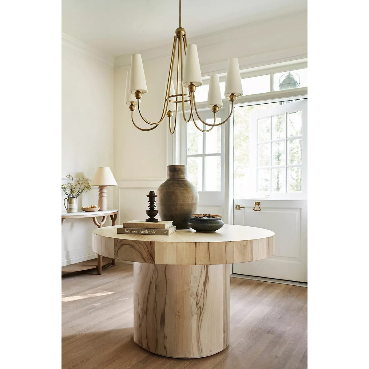 Serinian Vintage Industrial Fabric Chandelier