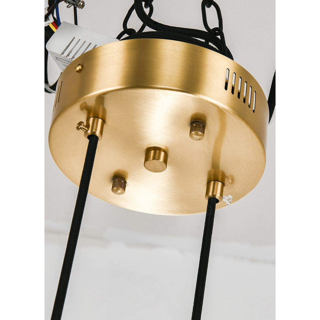 Alborira Nordic Brass Alabaster Chandelier