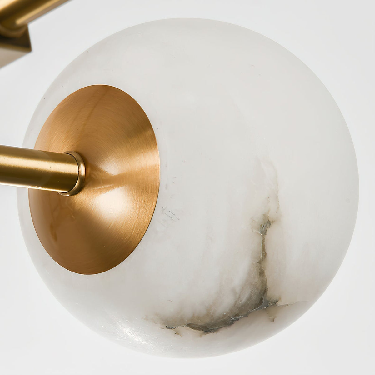 Alborira Nordic Brass Alabaster Chandelier
