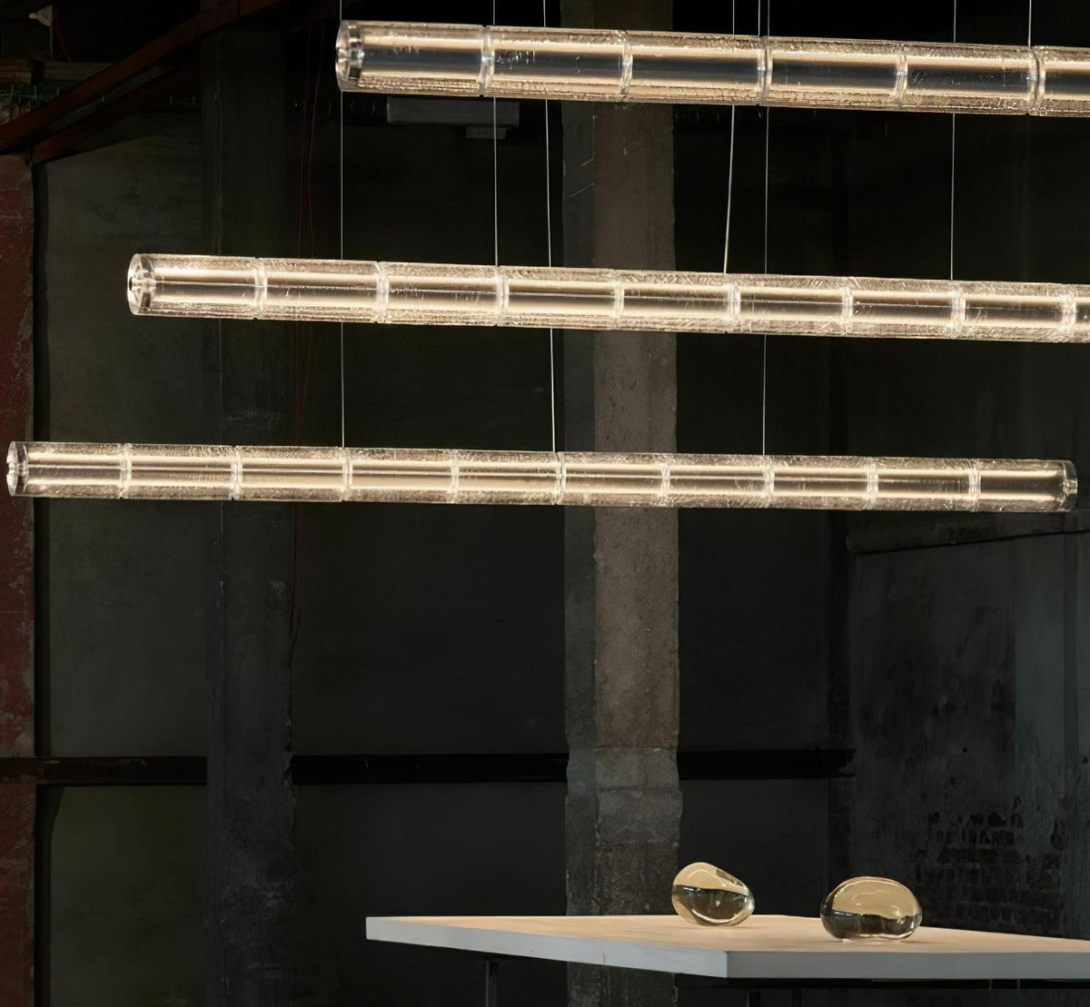 Karoa Glass Linear Pendant Light