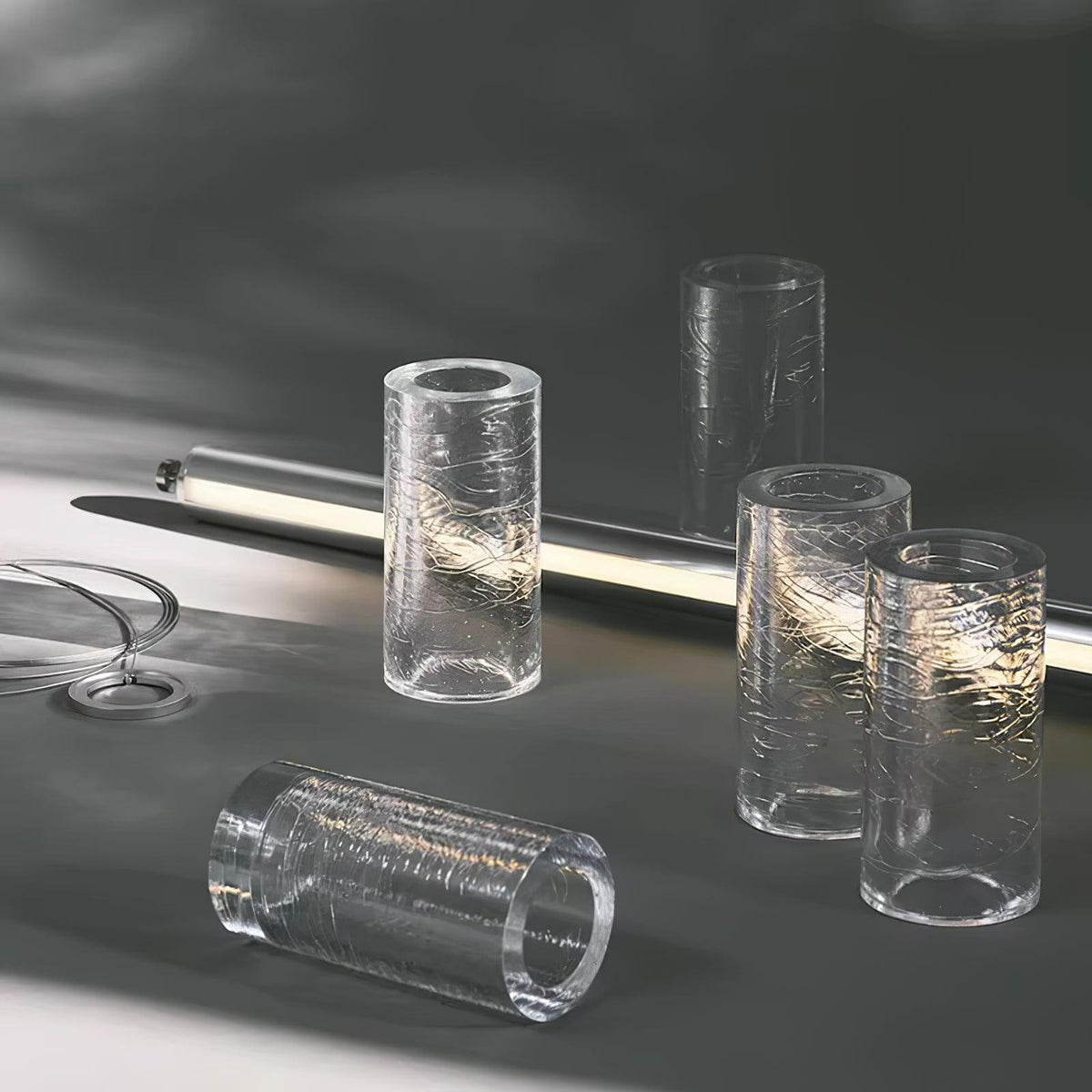 Karoa Glass Linear Pendant Light