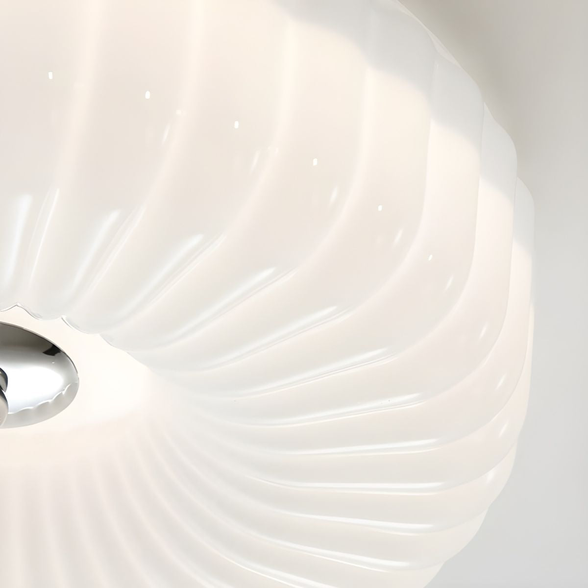 Papogime Modern LED Glass Flush Mount Ceiling Light Bedroom