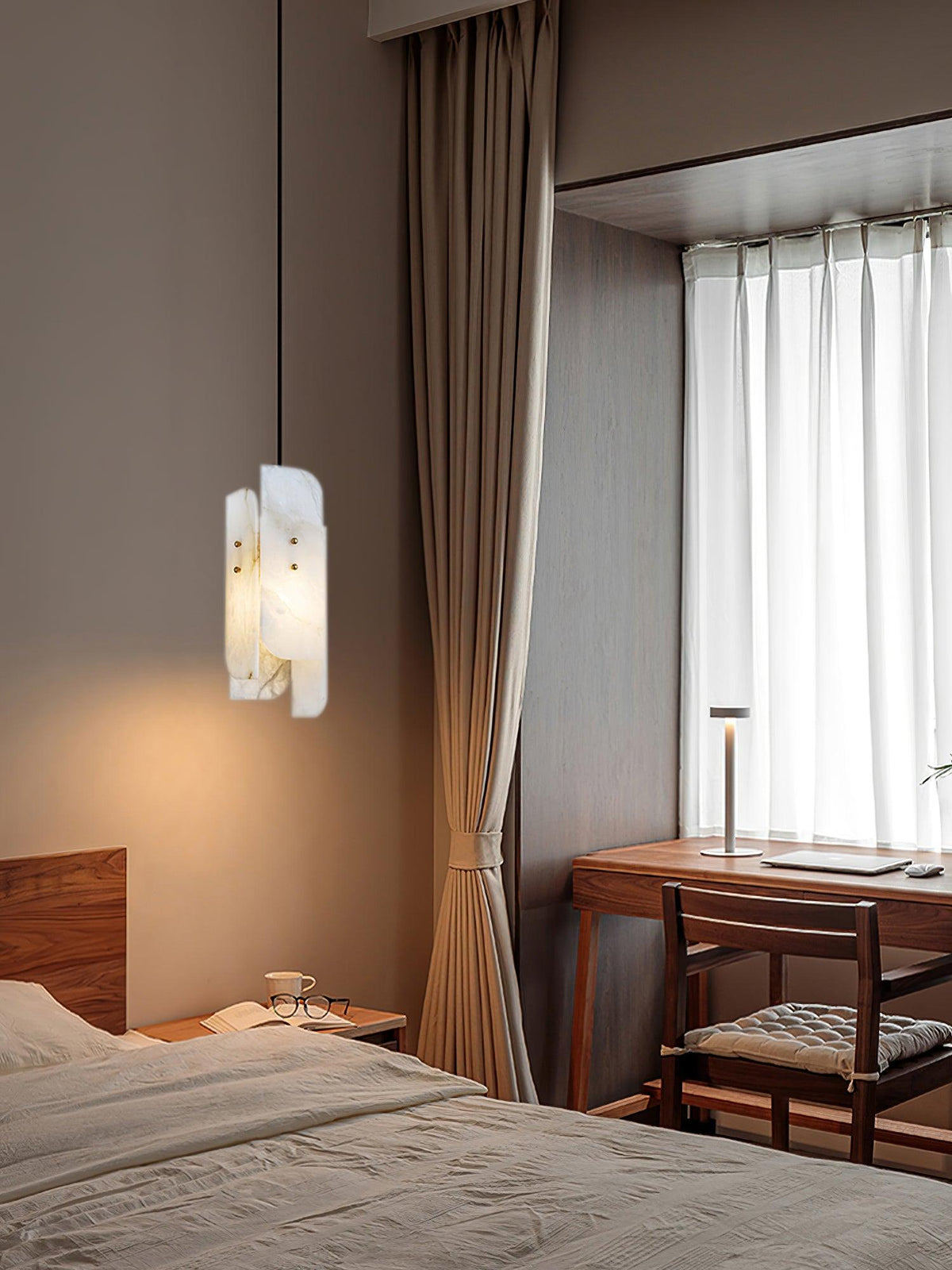 Vicarus Layered Alabaster Pendant Light