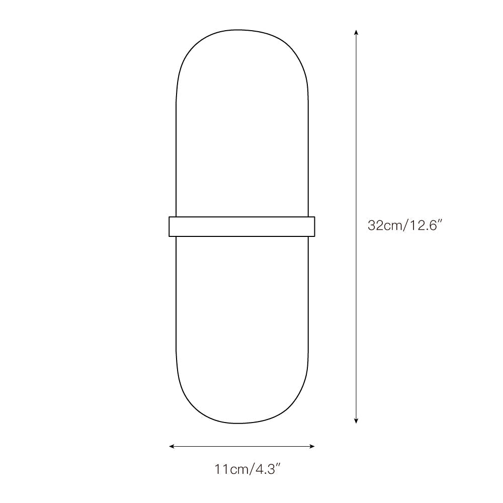Albanora Pill Form Alabaster Sconce Wall Lamp