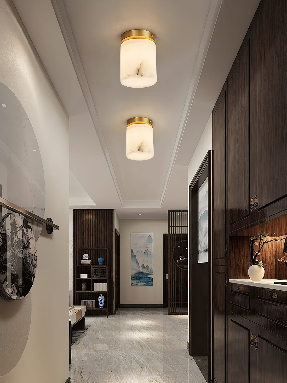 Eireneon Alabaster Ceiling Light