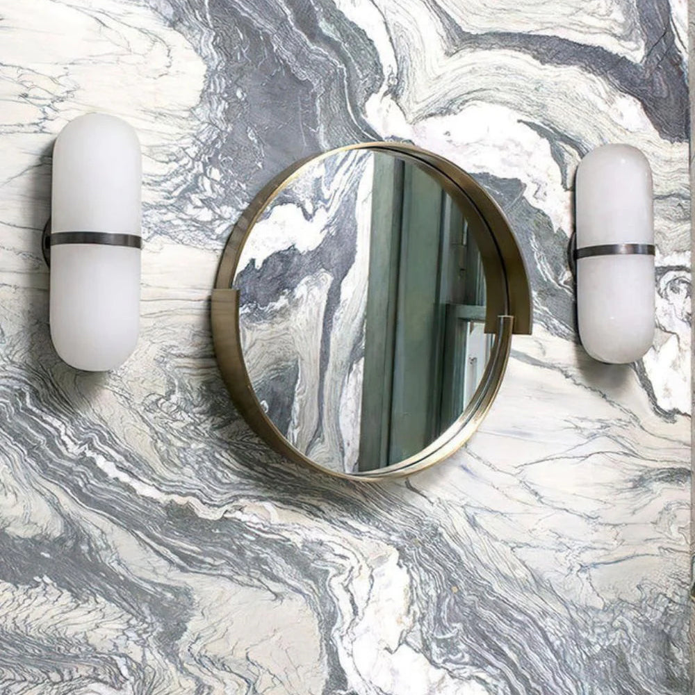 Albanora Pill Form Alabaster Sconce Wall Lamp